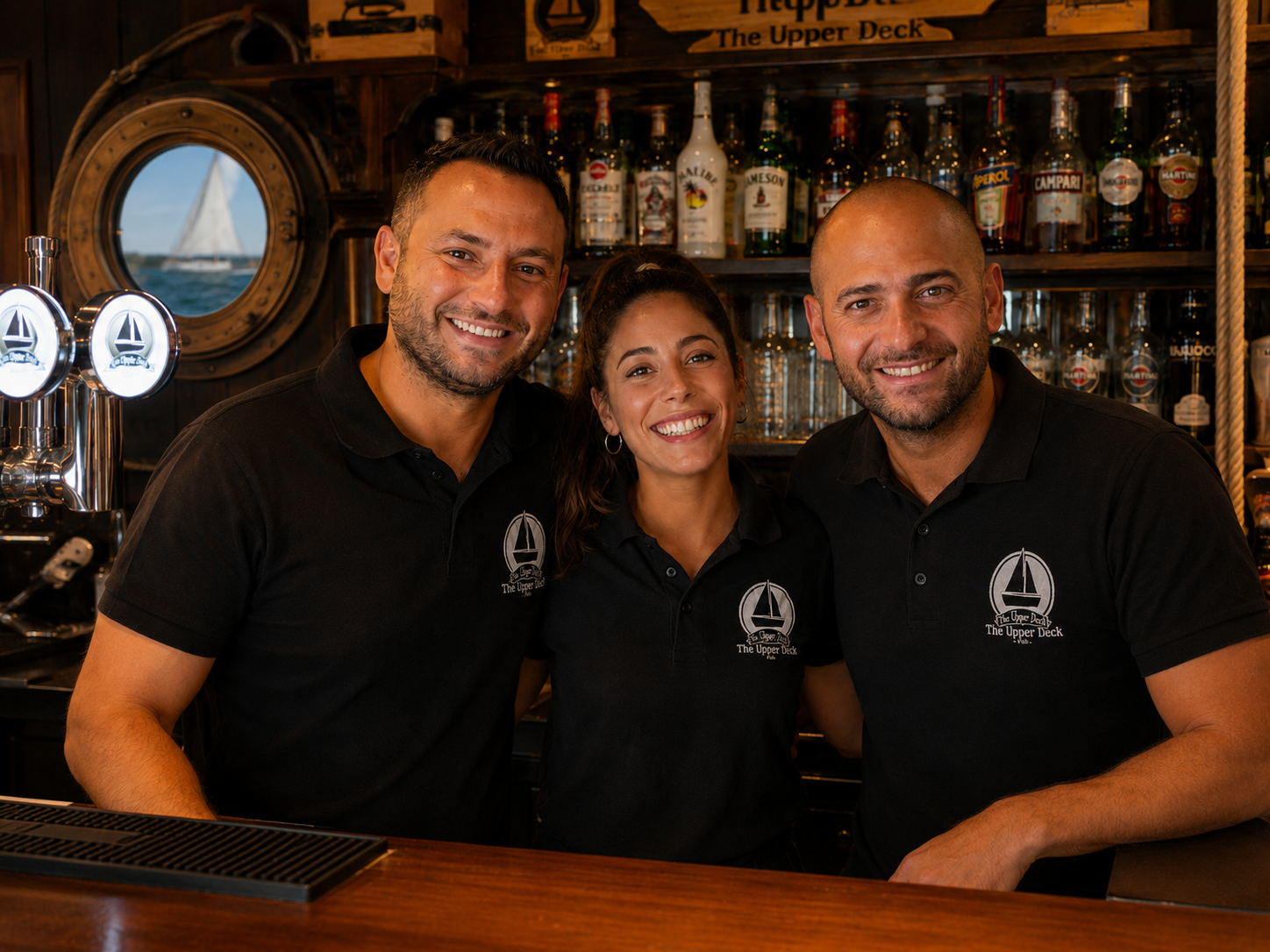 The Upper Deck Team with Davide
